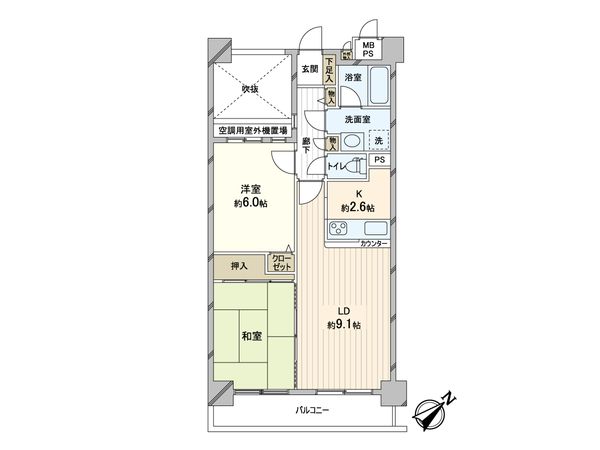 ライオンズヒルズ松戸 間取図(平面図)