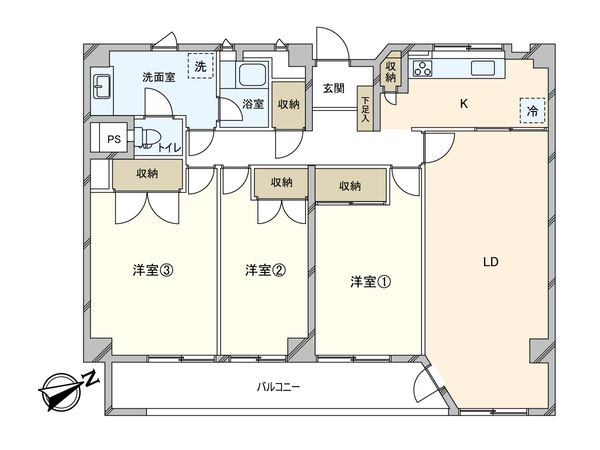 小田急くぬぎ山マンション 間取図(平面図) 小田急くぬぎ山マンション 間取図(平面図)