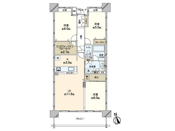 クレストフォルム松戸ウッドスクエア 間取図(平面図) クレストフォルム松戸ウッドスクエア 間取図(平面図)