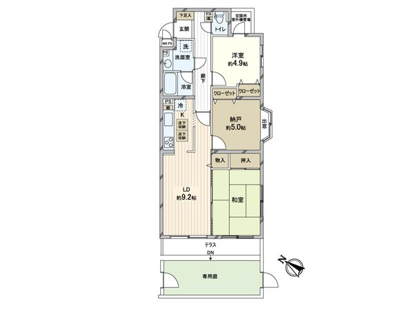 ライオンズマンション松戸牧の原 間取図(平面図) ライオンズマンション松戸牧の原 間取図(平面図)
