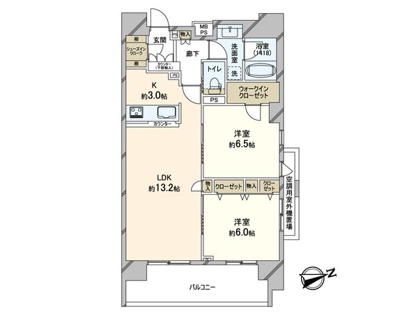 クリオ松戸伍番館 間取図(平面図) クリオ松戸伍番館 間取図(平面図)