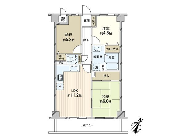 シャルム東松戸 間取図(平面図) シャルム東松戸 間取図(平面図)