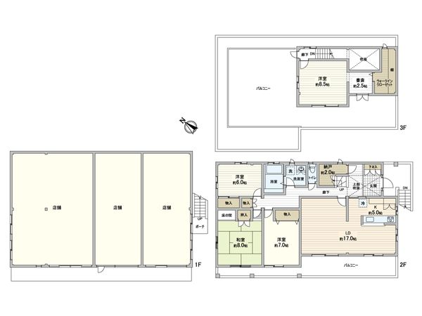 松戸市二十世紀が丘美野里町 間取図(平面図) 松戸市二十世紀が丘美野里町 間取図(平面図)