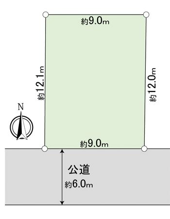 流山市三輪野山1丁目 土地 区画図 区画図