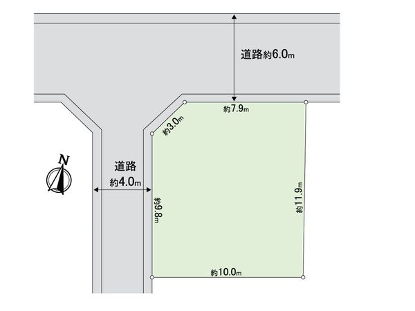 三郷市上彦名 土地 区画図 三郷市上彦名 土地 区画図