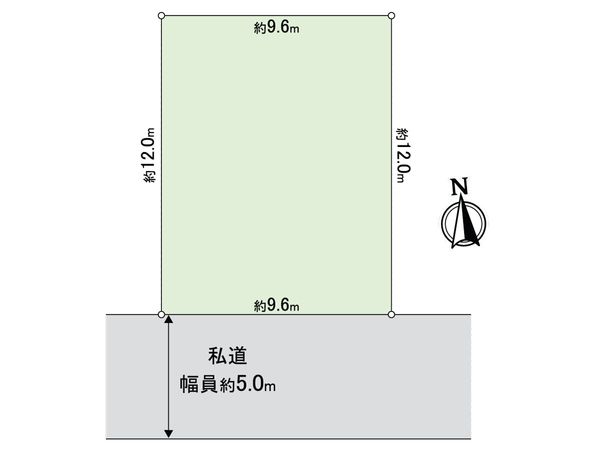 松戸市大金平5丁目 土地 区画図 区画図