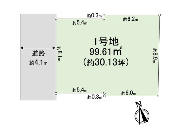 松戸市東平賀 土地 区画図 松戸市東平賀 土地 区画図