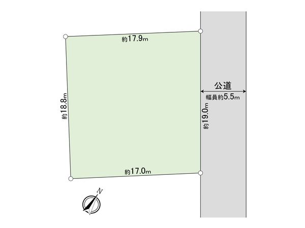 松戸市幸田3丁目 土地 区画図 区画図
