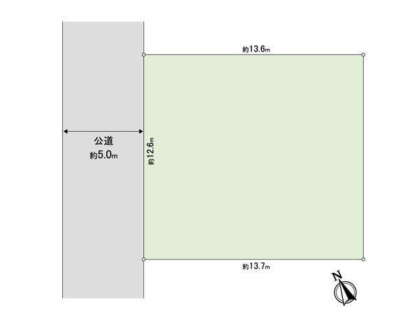 流山市大字東深井 土地 区画図