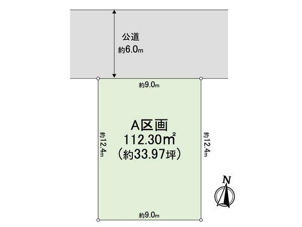 松戸市中金杉4丁目 土地 A区画 区画図 区画図