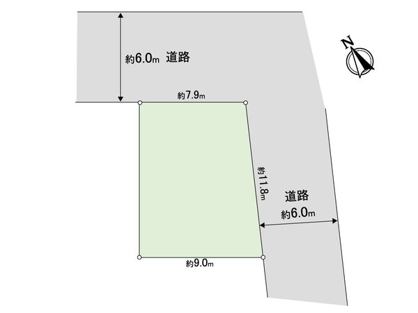 松戸市横須賀1丁目 土地 間取図