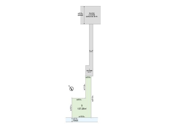 流山市鰭ケ崎 土地 5区画 区画図 流山市鰭ケ崎 土地 5区画 区画図