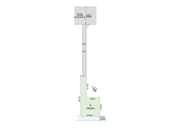 流山市鰭ケ崎 土地 6区画 区画図 流山市鰭ケ崎 土地 6区画 区画図