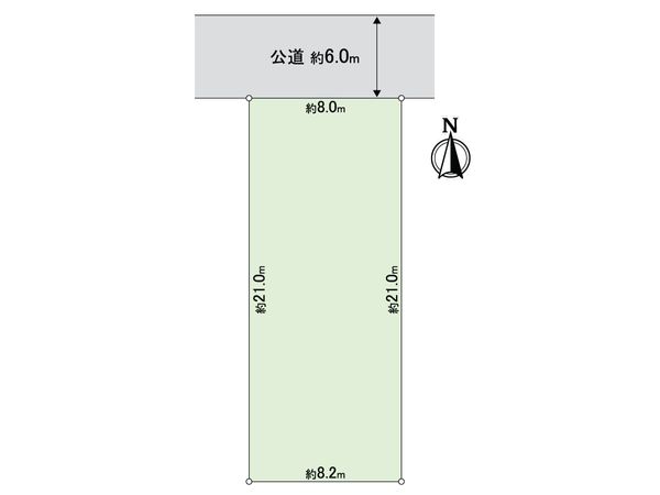 流山市平和台3丁目 土地 1号地 区画図