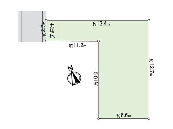 松戸市中和倉 土地 2-3区画 区画図 松戸市中和倉 土地 2-3区画 区画図