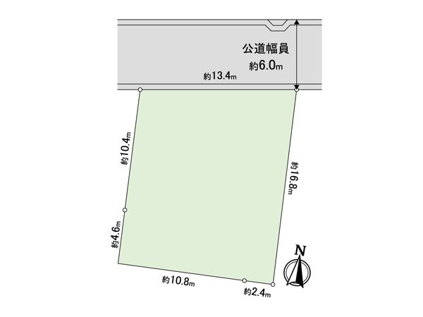 流山市西平井1丁目 土地 区画図