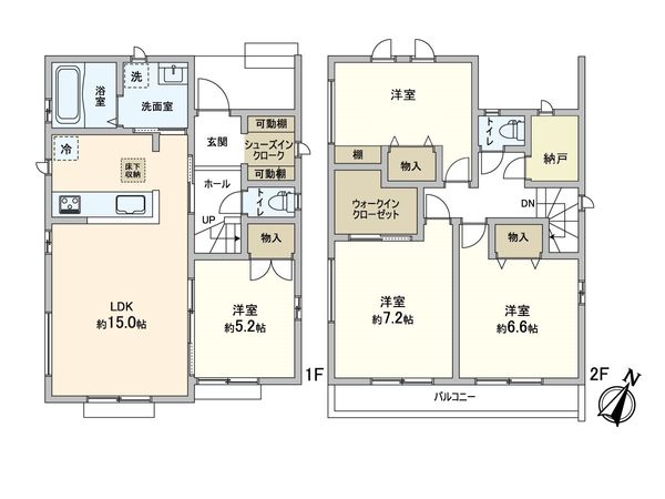 松戸市根木内 新築戸建 間取図(平面図)