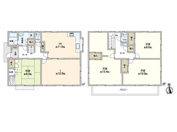 流山市鰭ケ崎 戸建 間取図(平面図) 流山市鰭ケ崎 戸建 間取図(平面図)