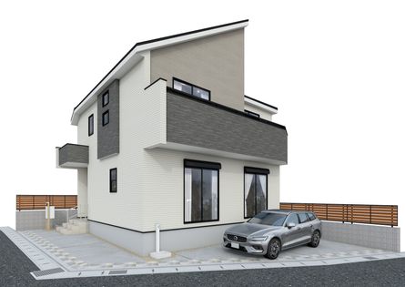 松戸市稔台1丁目 新築戸建 1号棟 外観パース図