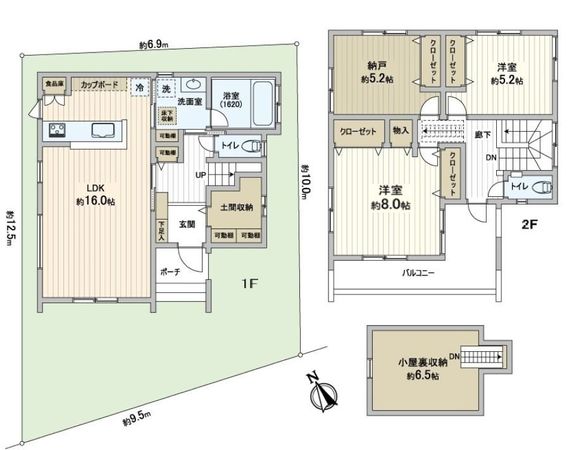 三郷市彦沢1丁目 戸建 間取図(平面図) 三郷市彦沢1丁目 戸建 間取図(平面図)