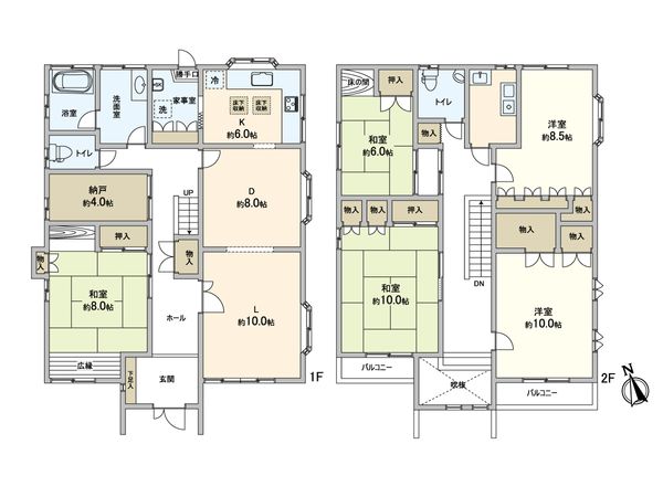 松戸市新松戸5丁目 戸建 間取図(平面図) 松戸市新松戸5丁目 戸建 間取図(平面図)