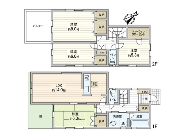 三郷市早稲田7丁目 戸建 間取図(平面図) 三郷市早稲田7丁目 戸建 間取図(平面図)