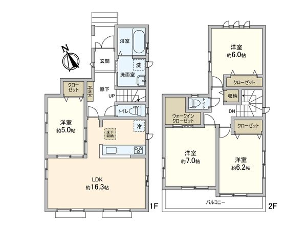 松戸市西馬橋広手町 新築戸建 B号棟 間取図(平面図) 松戸市西馬橋広手町 新築戸建 B号棟 間取図(平面図)
