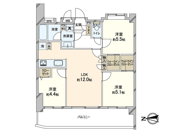 ラ・シェーナ三郷アビエルト 間取図(平面図) ラ・シェーナ三郷アビエルト 間取図(平面図)