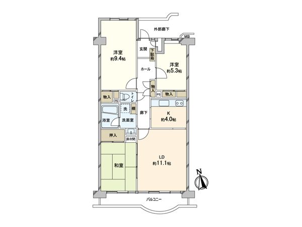 新松戸ファミールハイツ 5号棟 間取図(平面図) 新松戸ファミールハイツ 5号棟 間取図(平面図)