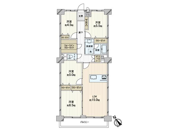 新松戸西パークハウス D棟 間取図(平面図) 新松戸西パークハウス D棟 間取図(平面図)