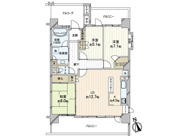 レクセルプライム北小金 間取図(平面図) 間取図(平面図)