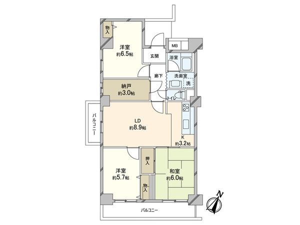 グリーンコーポ松戸みのり台 間取図(平面図) グリーンコーポ松戸みのり台 間取図(平面図)