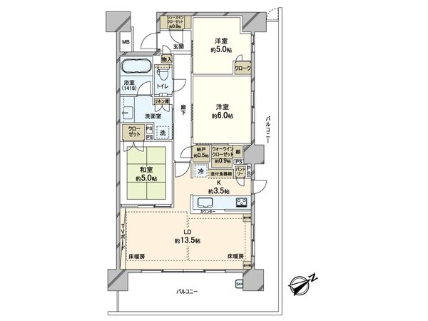 パークホームズLaLa新三郷 間取図(平面図) パークホームズLaLa新三郷 間取図(平面図)