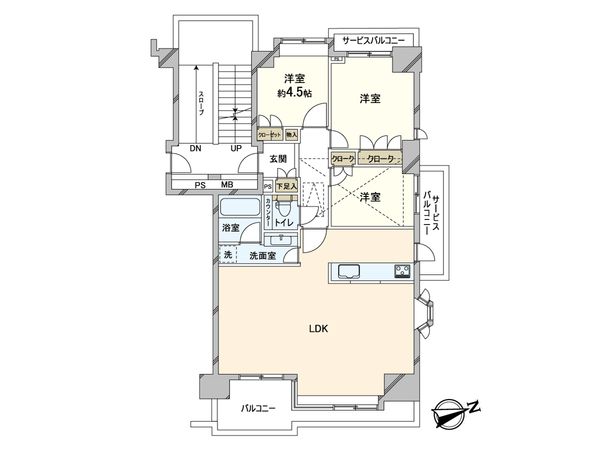 パークハウス新松戸311 間取図(平面図) パークハウス新松戸311 間取図(平面図)