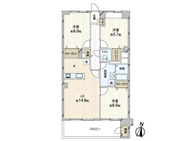 新松戸ハイツ 間取図(平面図) 新松戸ハイツ 間取図(平面図)
