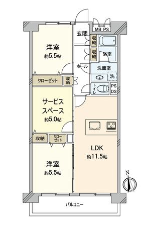 新松戸中央パークハウス C棟 間取図(平面図) 間取図(平面図)