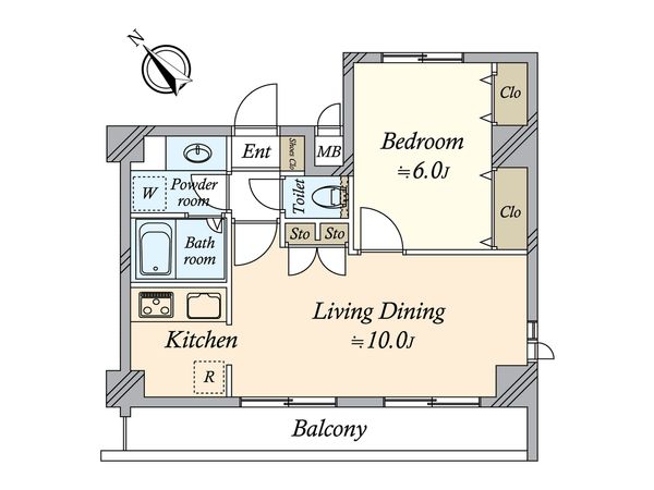 ドルチェ月島・弐番館 間取図(平面図) 間取図(平面図)