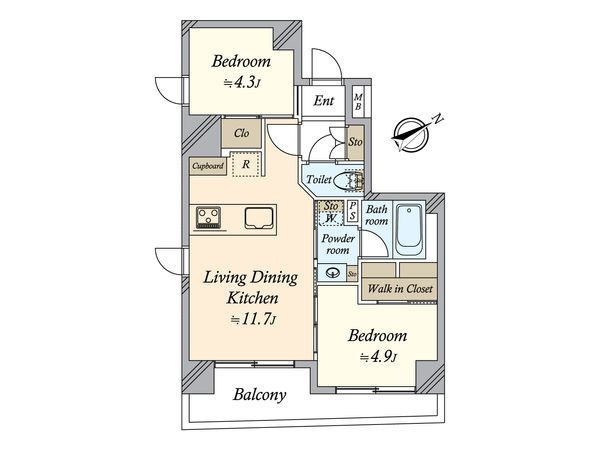 アルティザ東銀座 間取図(平面図) アルティザ東銀座 間取図(平面図)