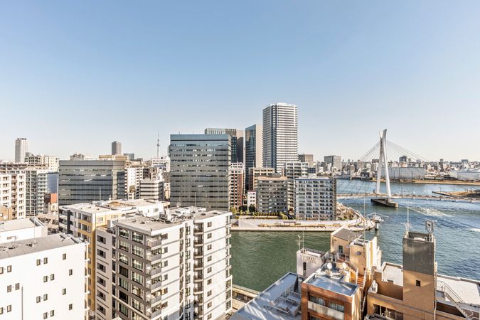 パークシティ中央湊 ザタワー 眺望