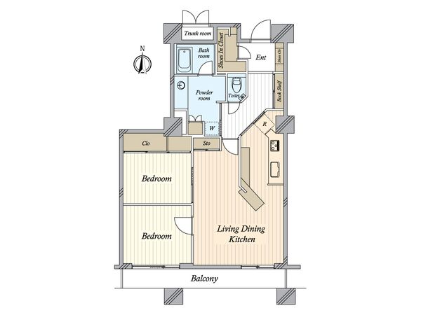 シティフロントタワー 間取図(平面図) シティフロントタワー 間取図(平面図)