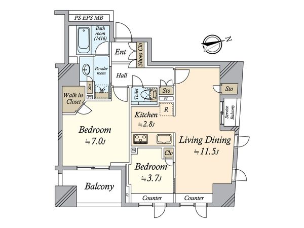 間取図(平面図)