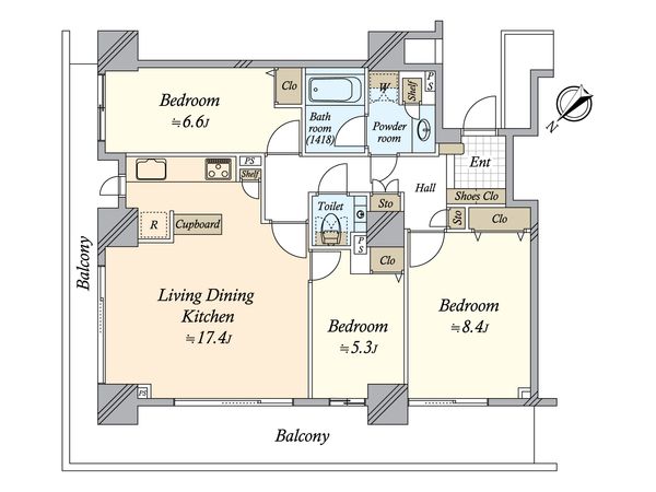 アイ・マークタワー 間取図(平面図)