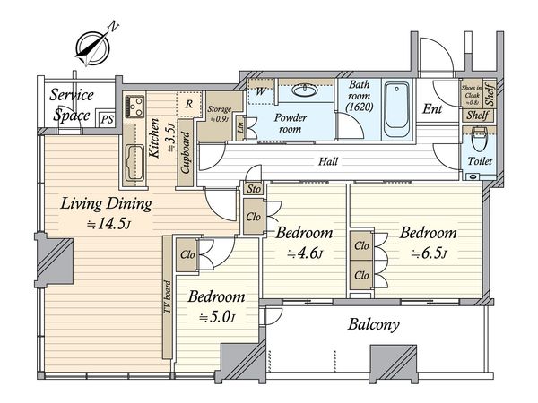 CAPITAL GATE PLACE THE TOWER 間取図(平面図)