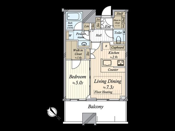 CAPITAL GATE PLACE THE TOWER 間取図(平面図)