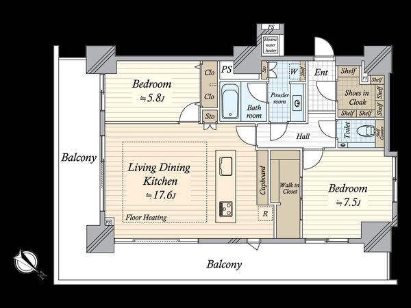 アイ・マークタワー 間取図(平面図) 間取図(平面図)
