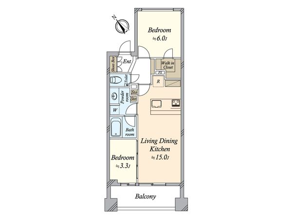 ウィルローズ月島 間取図(平面図) 間取図(平面図)
