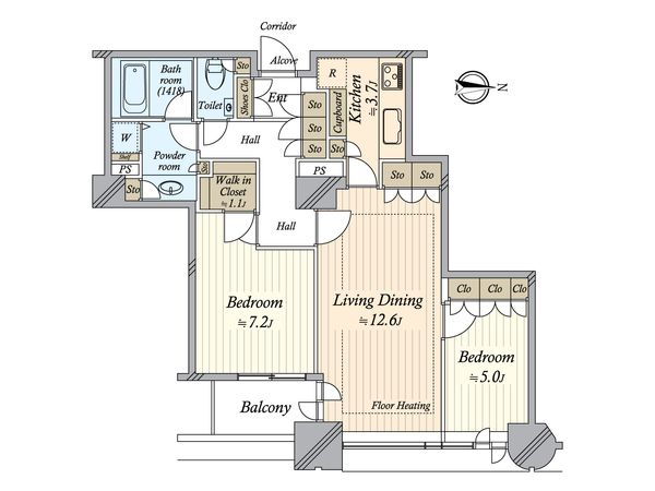 センチュリーパークタワー 間取図(平面図) センチュリーパークタワー 間取図(平面図)