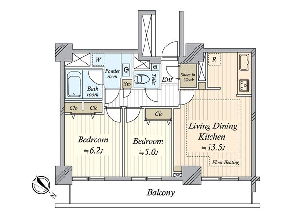 ファミール月島グランスイートタワー 間取図(平面図)
