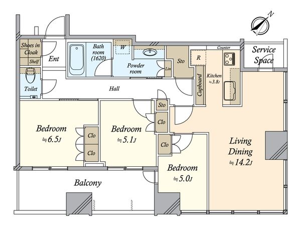 CAPITAL GATE PLACE THE TOWER 間取図(平面図) 間取図(平面図)