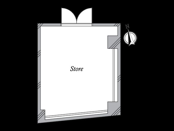 ウィンコート神楽坂(地下1階・店舗) 間取図(平面図) 間取図(平面図)